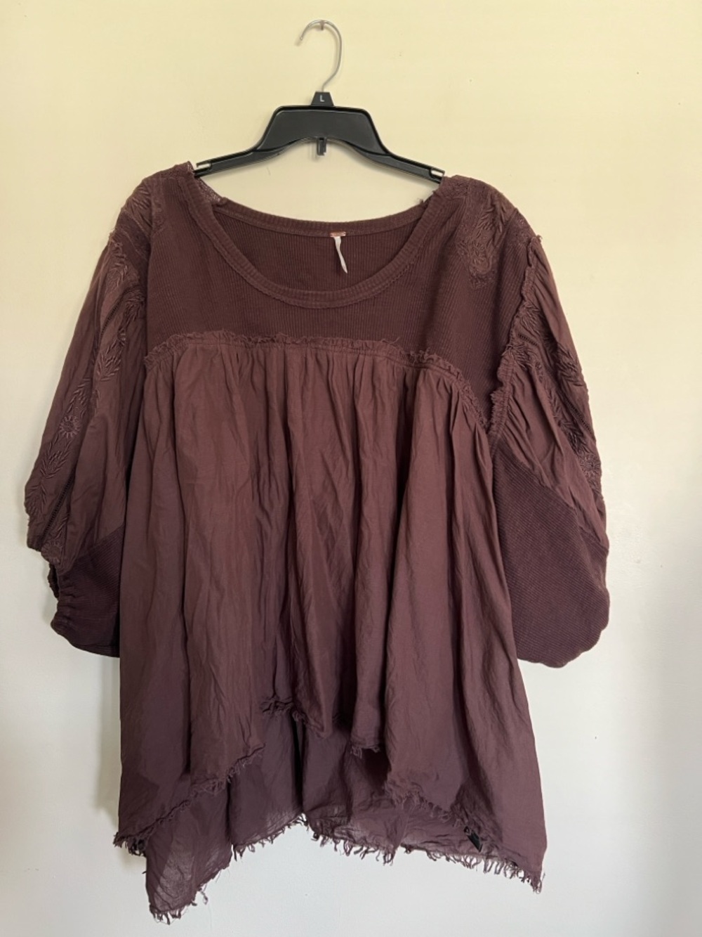 Free People Brown Boho Peasant Top - Picture 10 of 10